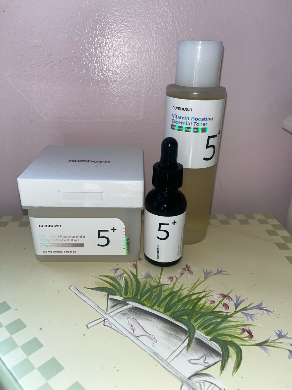 Numbuzin 5 + Niacinamide Brightening Antioxidant Serum & Toner Set 3 pc
